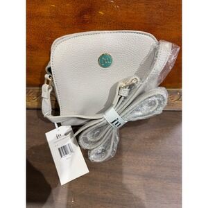 Jessica Moore Exquisite Crossbody Bag Light Grey Pebbled JM-313 NWT